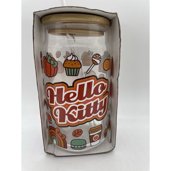 Hello Kitty Glass Tumbler Fall Brand New - Picture 5 of 10